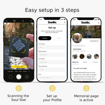 Soul Star - QR Code for Headstones